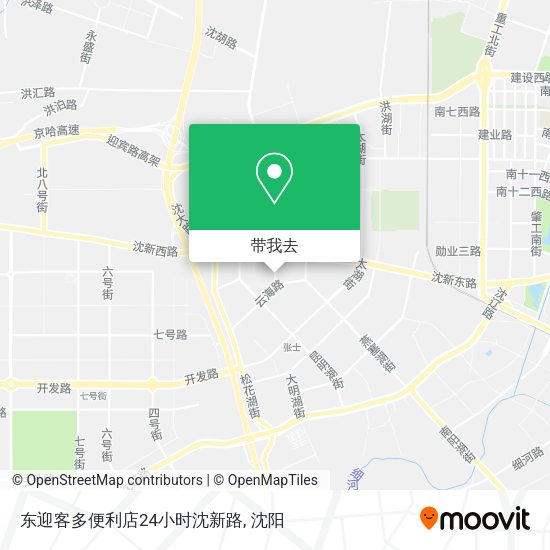 东迎客多便利店24小时沈新路地图