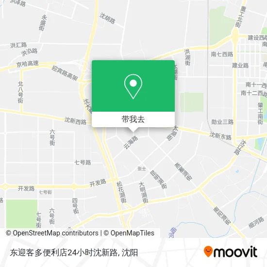 东迎客多便利店24小时沈新路地图