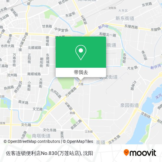 佐客连锁便利店No.830(万莲站店)地图