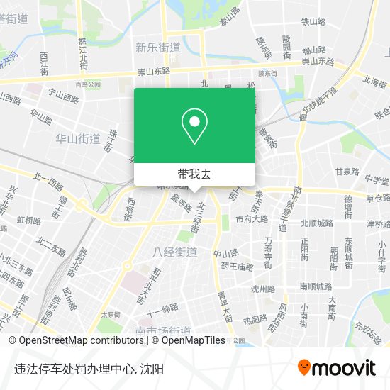 违法停车处罚办理中心地图