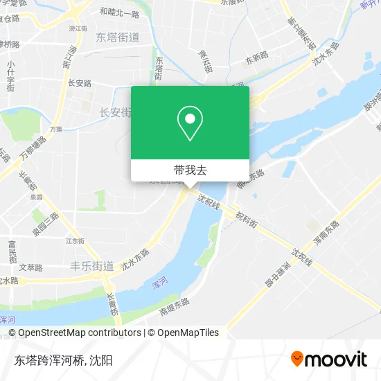 东塔跨浑河桥地图