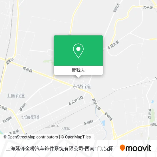 上海延锋金桥汽车饰件系统有限公司-西南1门地图