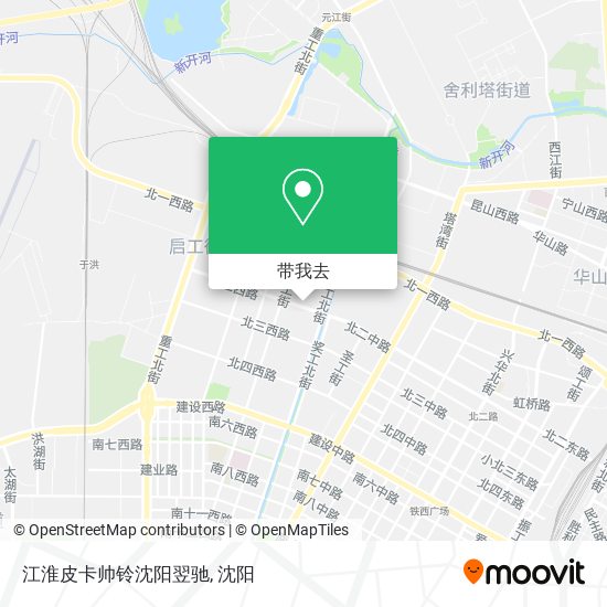 江淮皮卡帅铃沈阳翌驰地图