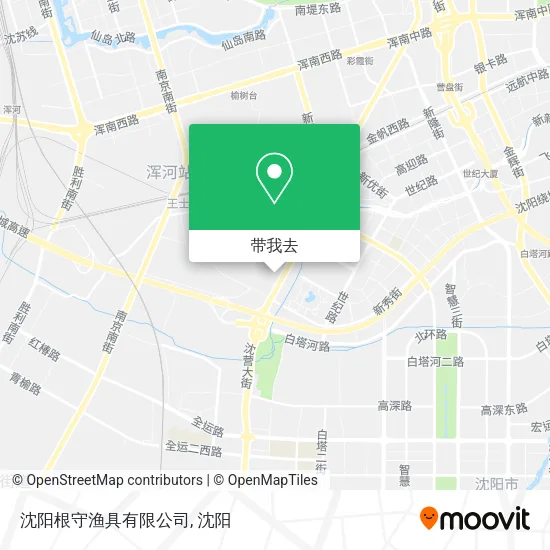 沈阳根守渔具有限公司地图