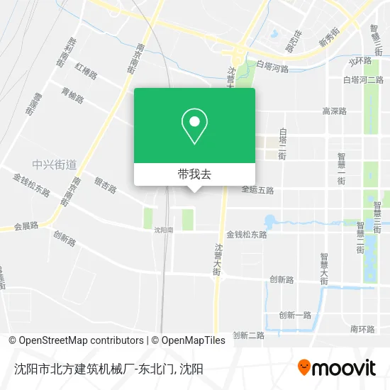 沈阳市北方建筑机械厂-东北门地图