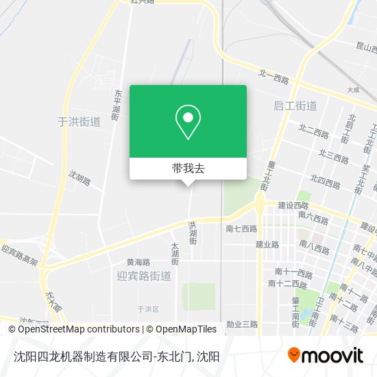 沈阳四龙机器制造有限公司-东北门地图