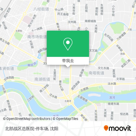 北部战区总医院-停车场地图