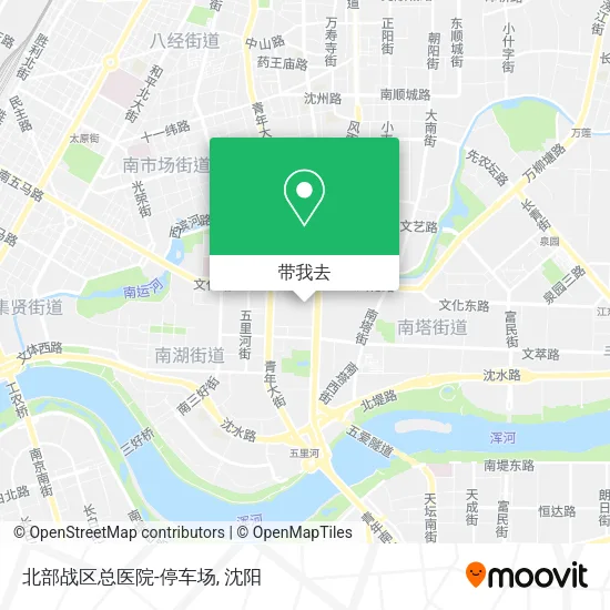北部战区总医院-停车场地图