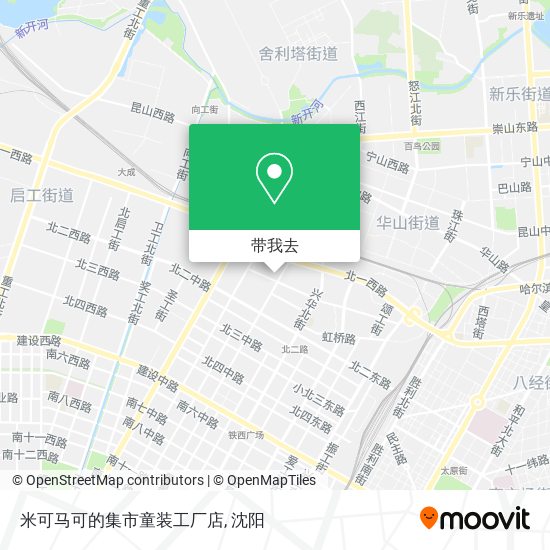 米可马可的集市童装工厂店地图