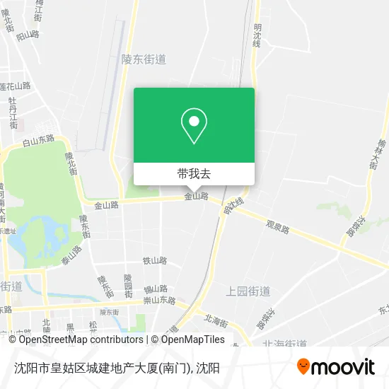 沈阳市皇姑区城建地产大厦(南门)地图
