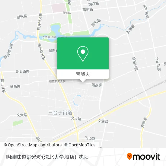 啊臻味道炒米粉(沈北大学城店)地图