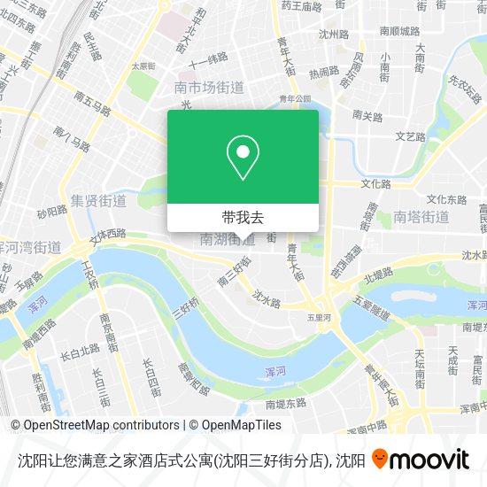 沈阳让您满意之家酒店式公寓(沈阳三好街分店)地图