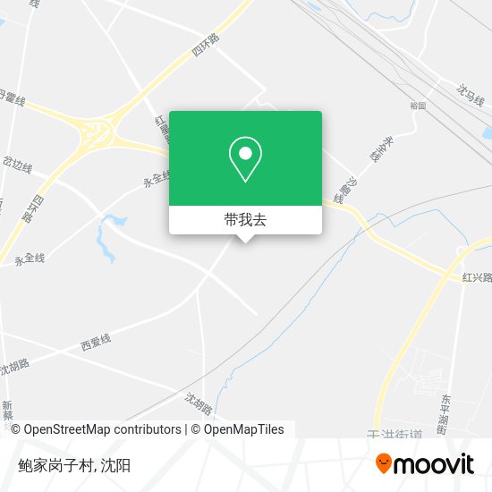 鲍家岗子村地图