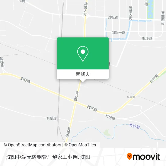 沈阳中端无缝钢管厂鲍家工业园地图