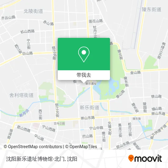 沈阳新乐遗址博物馆-北门地图