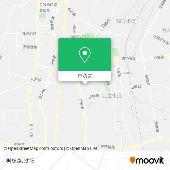 枫杨路地图