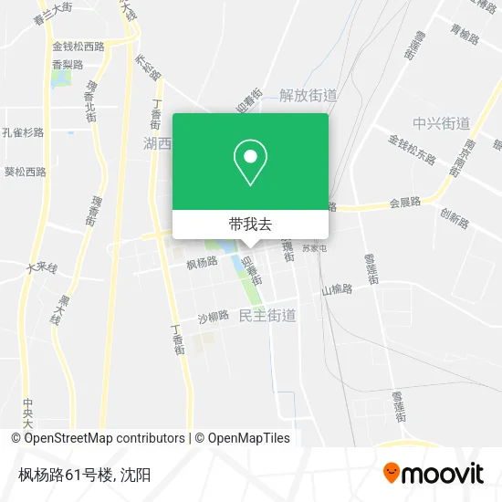 枫杨路61号楼地图