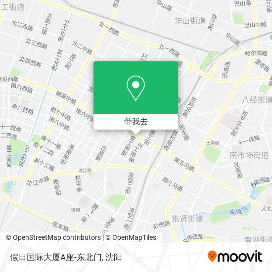 假日国际大厦A座-东北门地图