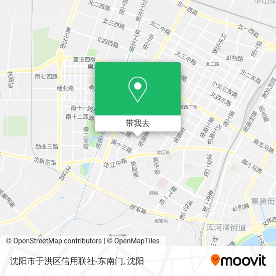 沈阳市于洪区信用联社-东南门地图