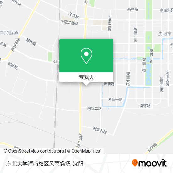 东北大学浑南校区风雨操场地图