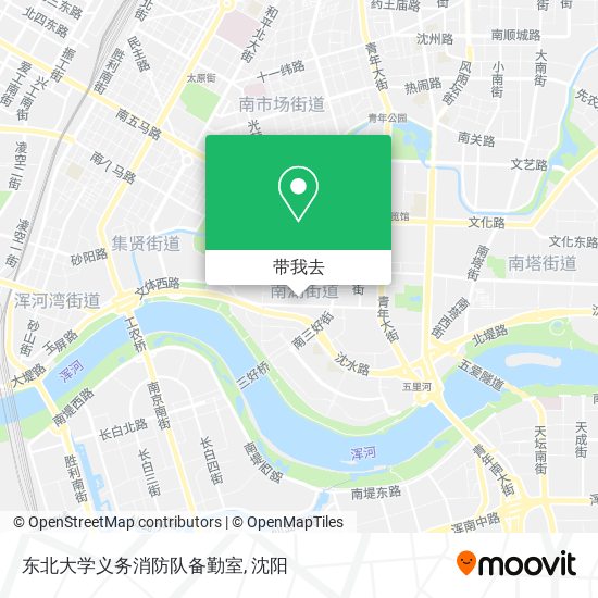 东北大学义务消防队备勤室地图
