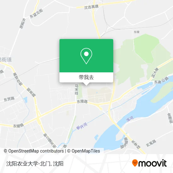 沈阳农业大学-北门地图
