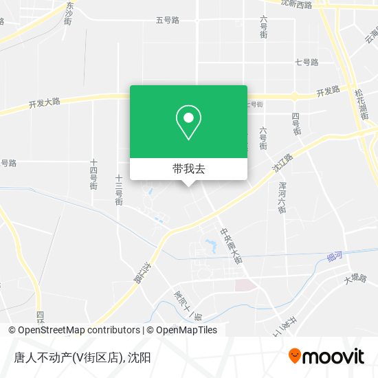 唐人不动产(V街区店)地图