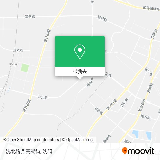 沈北路月亮湖街地图