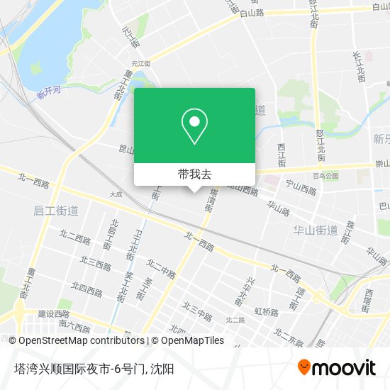 塔湾兴顺国际夜市-6号门地图