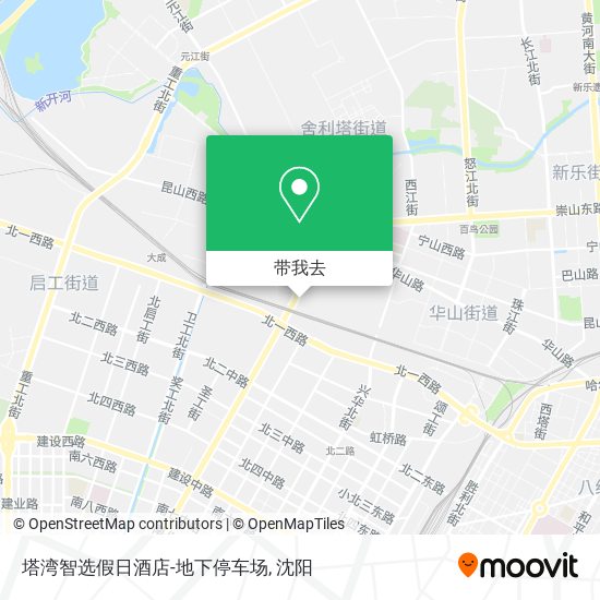 塔湾智选假日酒店-地下停车场地图