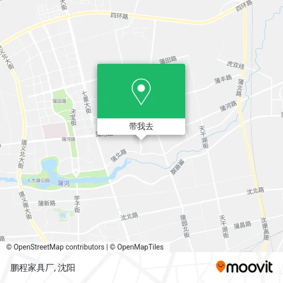 鹏程家具厂地图