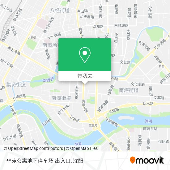 华苑公寓地下停车场-出入口地图
