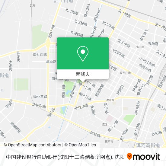 中国建设银行自助银行(沈阳十二路储蓄所网点)地图