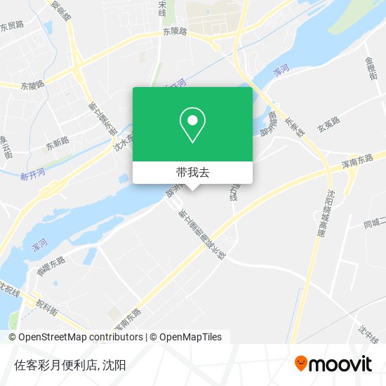 佐客彩月便利店地图