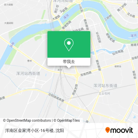 浑南区金家湾小区-16号楼地图