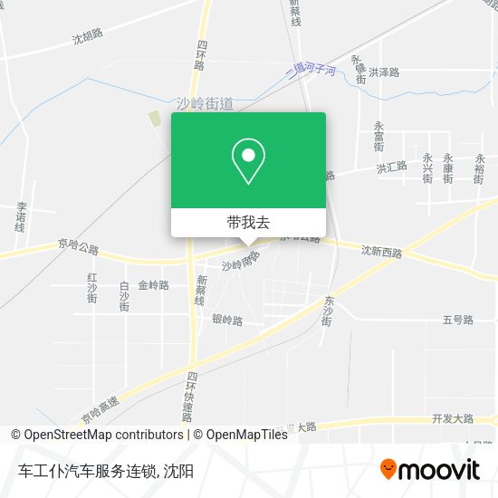 车工仆汽车服务连锁地图