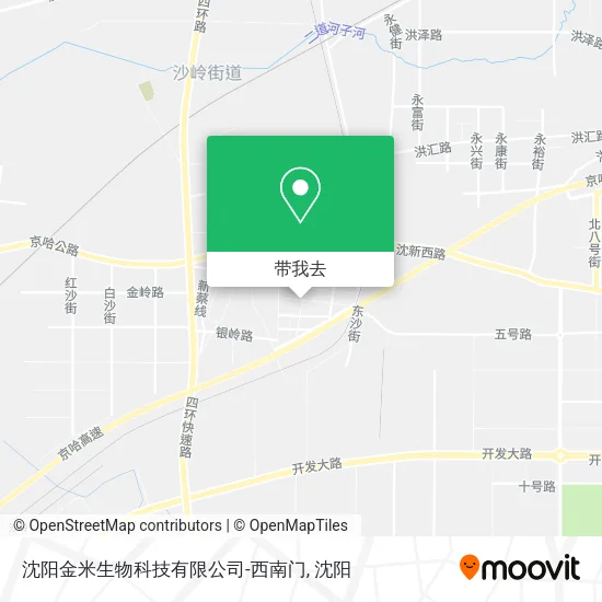 沈阳金米生物科技有限公司-西南门地图