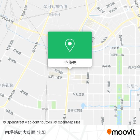 白塔烤肉大冷面地图
