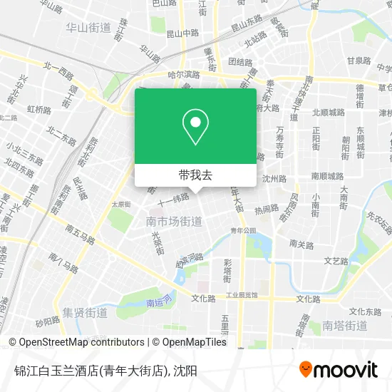 锦江白玉兰酒店(青年大街店)地图