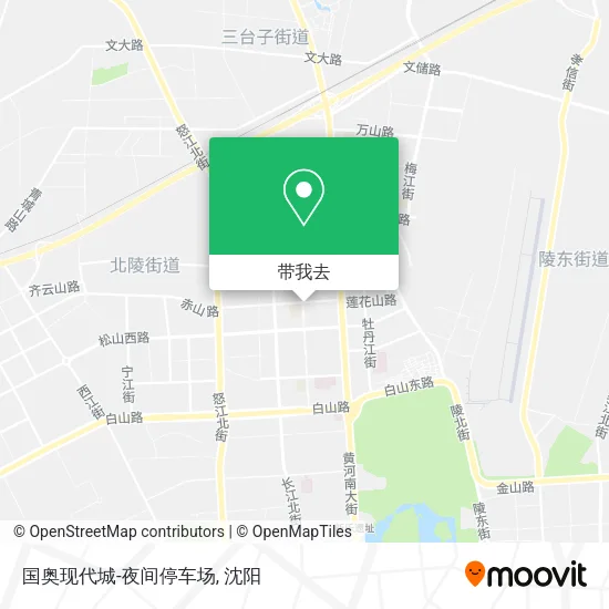 国奥现代城-夜间停车场地图