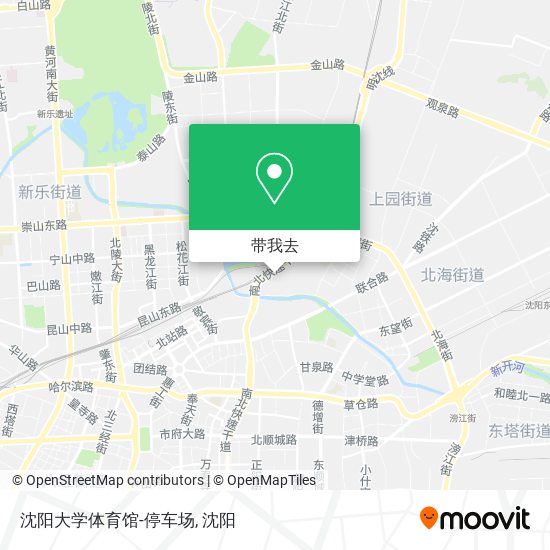 沈阳大学体育馆-停车场地图