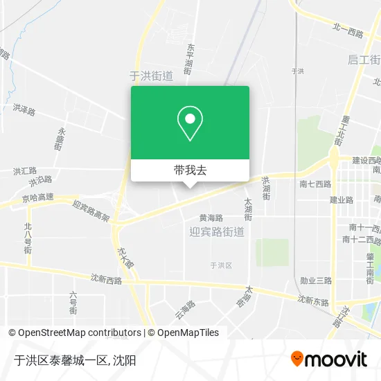 于洪区泰馨城一区地图