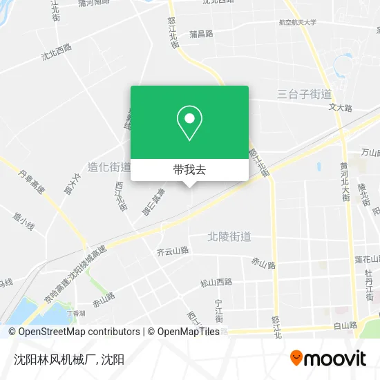 沈阳林风机械厂地图