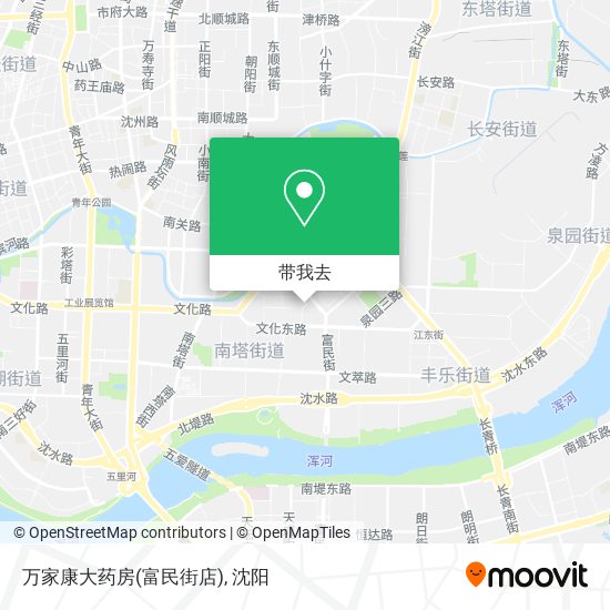万家康大药房(富民街店)地图