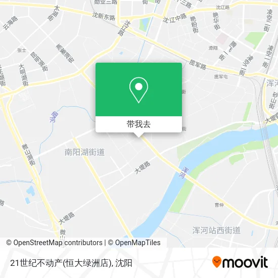 21世纪不动产(恒大绿洲店)地图