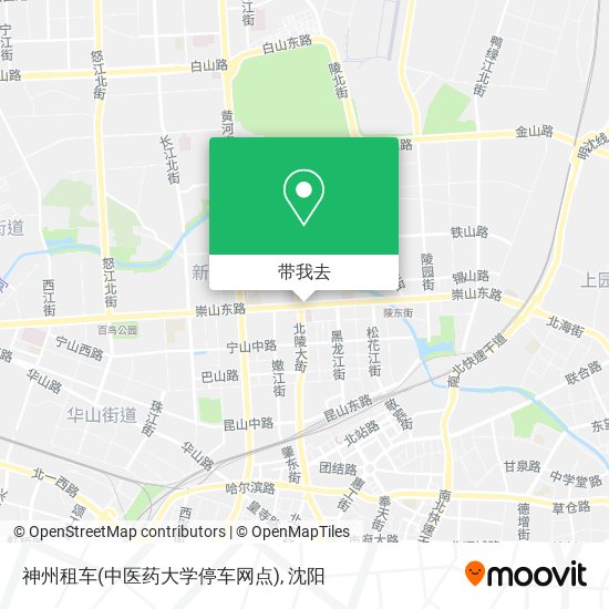 神州租车(中医药大学停车网点)地图