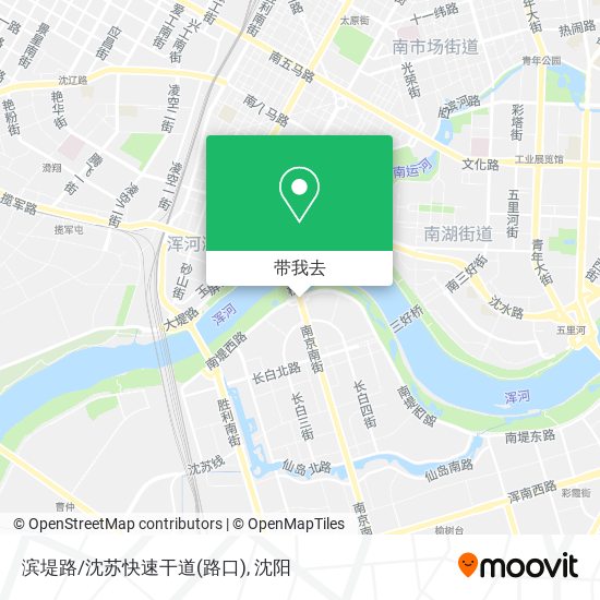 滨堤路/沈苏快速干道(路口)地图