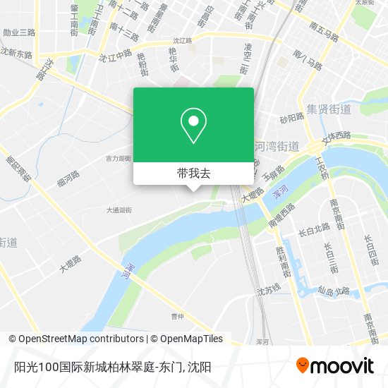 阳光100国际新城柏林翠庭-东门地图