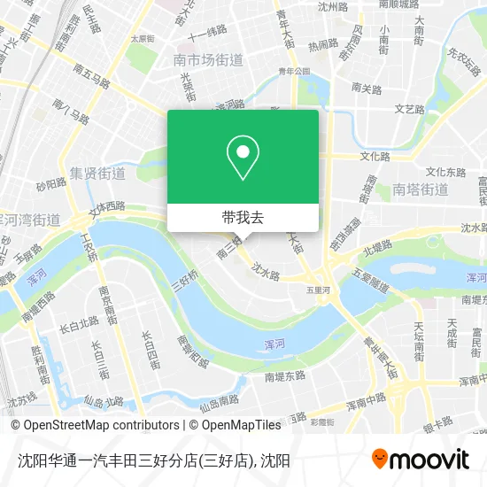沈阳华通一汽丰田三好分店(三好店)地图
