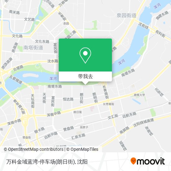 万科金域蓝湾-停车场(朗日街)地图